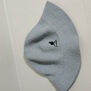 Vintage 90s Y2k Kangol light blue fuzzy furry bucket hat